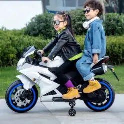 ISAKAA® R15 Kids Superbike | Big Battery Ride-On with Bluetooth, LED Wheel Lights & 65kg Capacity | Age 2–9 Yrs | Original & Warranty-Backed