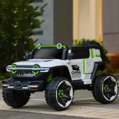 ISAKAA® WN1166 Jumbo 4X4 Thar-Style Ride-On Jeep for Kids | 5-Motor Drive | Bluetooth | Music System | Massive Size | Remote & App Control | Premium Off-Road Look