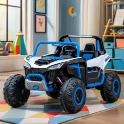 ISAKAA® X1 Jumbo 2-Seater 4X4 Kids Jeep | Dual Seats | 24V Battery | Hydraulic Suspension | Remote & App Control | Bluetooth Music | Premium Ride-On for 6 Months–13 Years | Biggest Kids Jeep