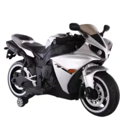 ISAKAA® R1 Kids Superbike | Bluetooth Ride-On Bike with LED Wheel Lights | 12V Battery & Hand accelerator| Age 2–9 Yrs