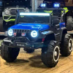 battery operated ride-on jeep for kids, kids jeep with remote, toy car for 4 year old, baby electric car, 12v kids ride-on, kids thar jeep, kids car with music, rechargeable jeep for toddlers, original kids jeep, Bluetooth kids jeep, app control toy jeep, ride-on 4x4 SUV, big wheel jeep for kids, best kids car online, ISAKAA premium jeep