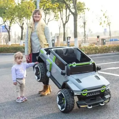 ride-on jeep for kids, thar jeep for kids, baby car, toy jeep truck, battery operated kids jeep, 2 seater kids car, kids thar with carrier, best kids jeep in India, kids car with app control, kids off-road jeep, premium kids car with warranty, ISAKAA ride-on jeep, heavy-duty toy jeep, jeep for 10-year-old, truck-style battery car for kids, WN1122