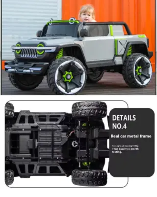 ride-on jeep for kids, thar jeep for kids, baby car, toy jeep truck, battery operated kids jeep, 2 seater kids car, kids thar with carrier, best kids jeep in India, kids car with app control, kids off-road jeep, premium kids car with warranty, ISAKAA ride-on jeep, heavy-duty toy jeep, jeep for 10-year-old, truck-style battery car for kids
