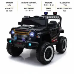 ISAKAA® 838 / 8688 Premium Kids Car Jeep – 4×4 Electric Ride-On - 5 Motors, 4X4 Drive, Remote & App Control