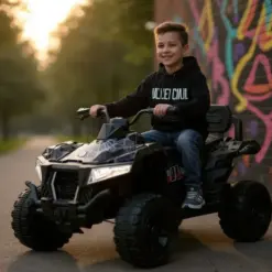ISAKAA® Kids ATV 4×4 Jumbo – 12V Dual Seat Electric Ride-On Quad for Kids