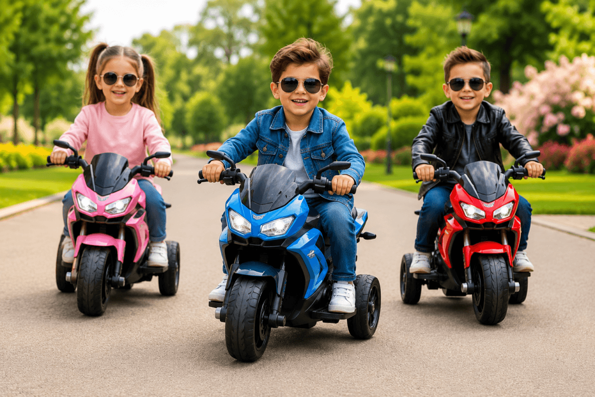 Battery operated ride on bikes
